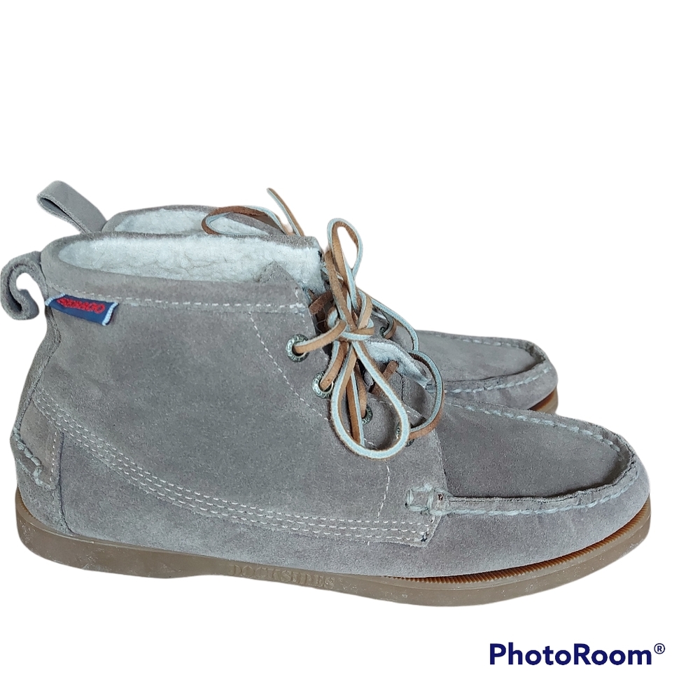 Sebago beacon shearling docksides ankle chukka boots